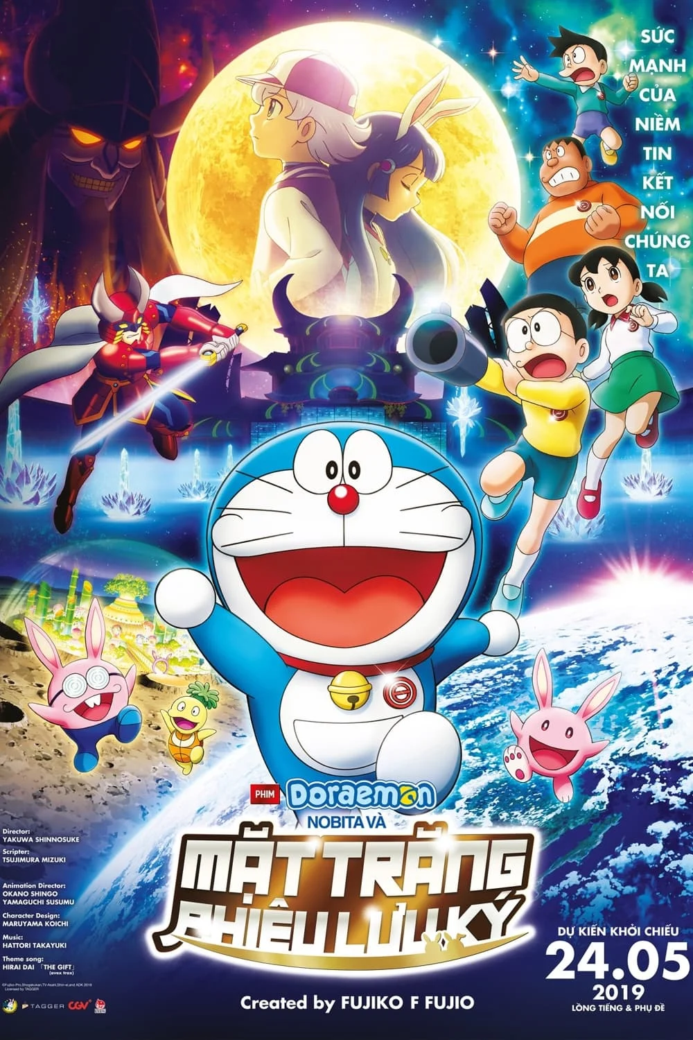 Xem phim Doraemon: Nobita Và Mặt Trăng Phiêu Lưu Ký - Full HD Vietsub